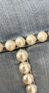 Chaqueta Denim Perlas
