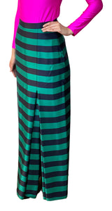 Falda Listas Verde Azul