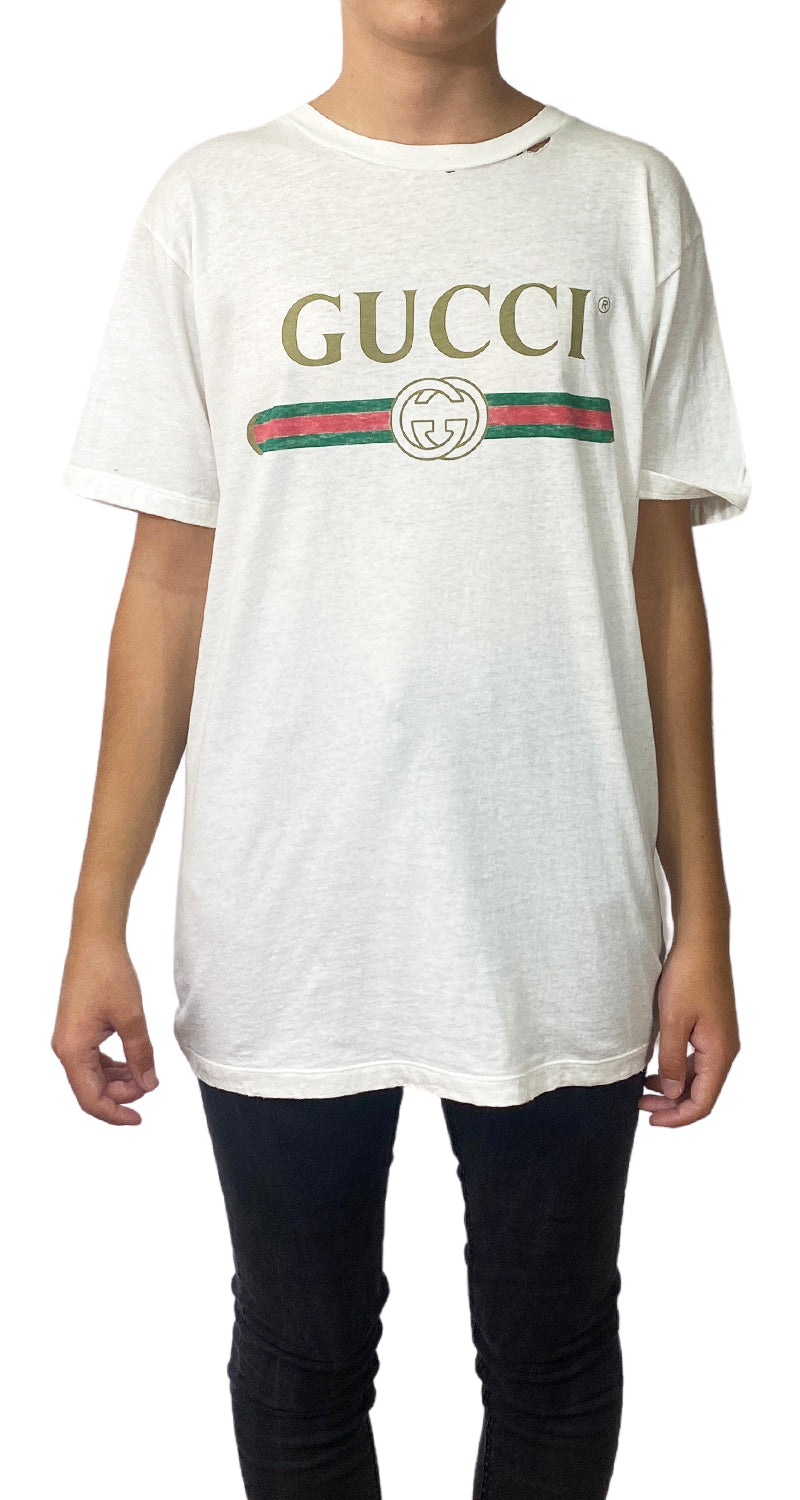 Camiseta Gucci Blusas Gucci Mujer Originales Polera Blanca