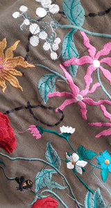 Embroidered Belt Jacket