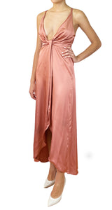 Vestido Rosado Escote