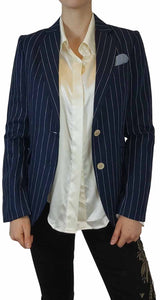 Blazer Lineas Lino Navy