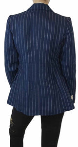 Blazer Lineas Lino Navy
