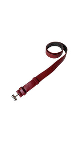 Cinturon Cuero Rojo