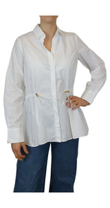 Blusa Cintura Ajustable Blanca