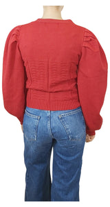 Cardigan Rojo Calado