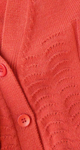 Cardigan Rojo Calado