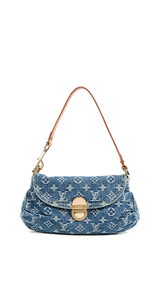 Louis Vuitton "denim pleaty mini" cartera de hombro (5214084202631)