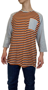 Polera Manga 3/4 Rayada Psycho Bunny