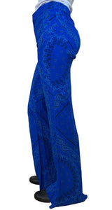 Pantalones Paisley Azul