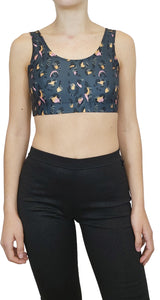 Top Animal Print Gris