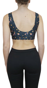 Top Animal Print Gris