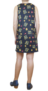 Vestido Llamas Negro