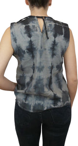Blusa Lino Tie Dye Gris