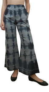 Pantalón de Lino Tie Dye Gris