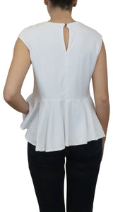 Blusa Blanca Bordado Beso