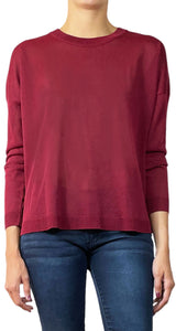 Sweater Burdeo Traslúcido
