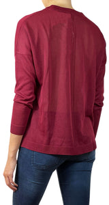 Sweater Burdeo Traslúcido