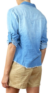 Blusa Cotelé Desflecada