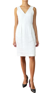 Vestido Blanco Cuello V
