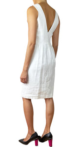 Vestido Blanco Cuello V