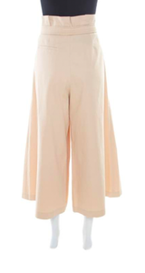 Pantalón Culotte Cinturón Beige