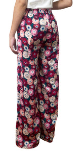 Pantalón Flores Rosadas