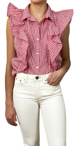 Blusa Cuadros Vuelos