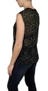 Blusa Green in Transparency Print