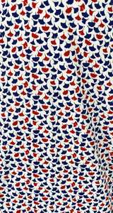 Camisa Hojas Rojas Azules