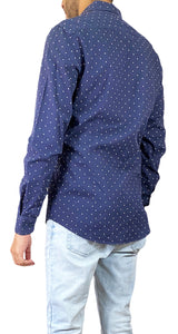 Camisa Azul Puntos