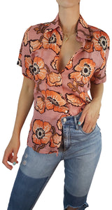 Camisa Manga Corta Floral