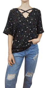 Blusa Negra Estrellas