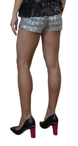 Short Sequins Plateado