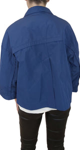 Cortaviento Crop Azul