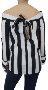 Blusa Rayas Blanco y Negro