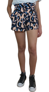 Short Ruffle Detail Printed