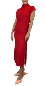 Vestido cuello alto Rojo