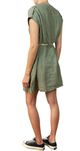 Vestido Verde Lino