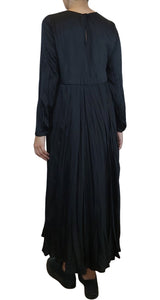 Vestido plizado negro