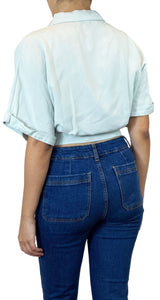 Blusa ajustable a la cintura