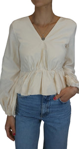 Blusa Worlds Collide Cotton And Silk In Pink