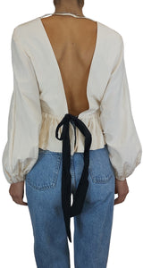 Blusa Worlds Collide Cotton And Silk In Pink