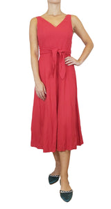 Vestido Maxi Lazo Espalda Rojo