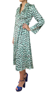 Vestido Verde Animal Print