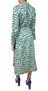 Vestido Verde Animal Print