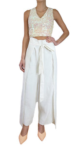 Pantalón Lino Blanco