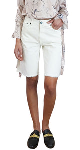 Short Blanco Desflecado
