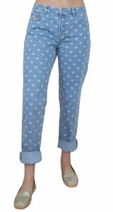Jeans De Lou F Heart Print