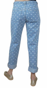 Jeans De Lou F Heart Print